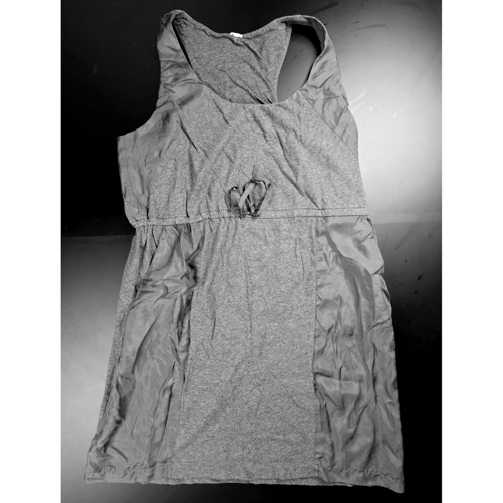 J. Crew Dress Gray Cotton Silk Tank Dress Women's Size Large